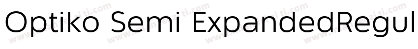 Optiko Semi ExpandedRegular字体转换